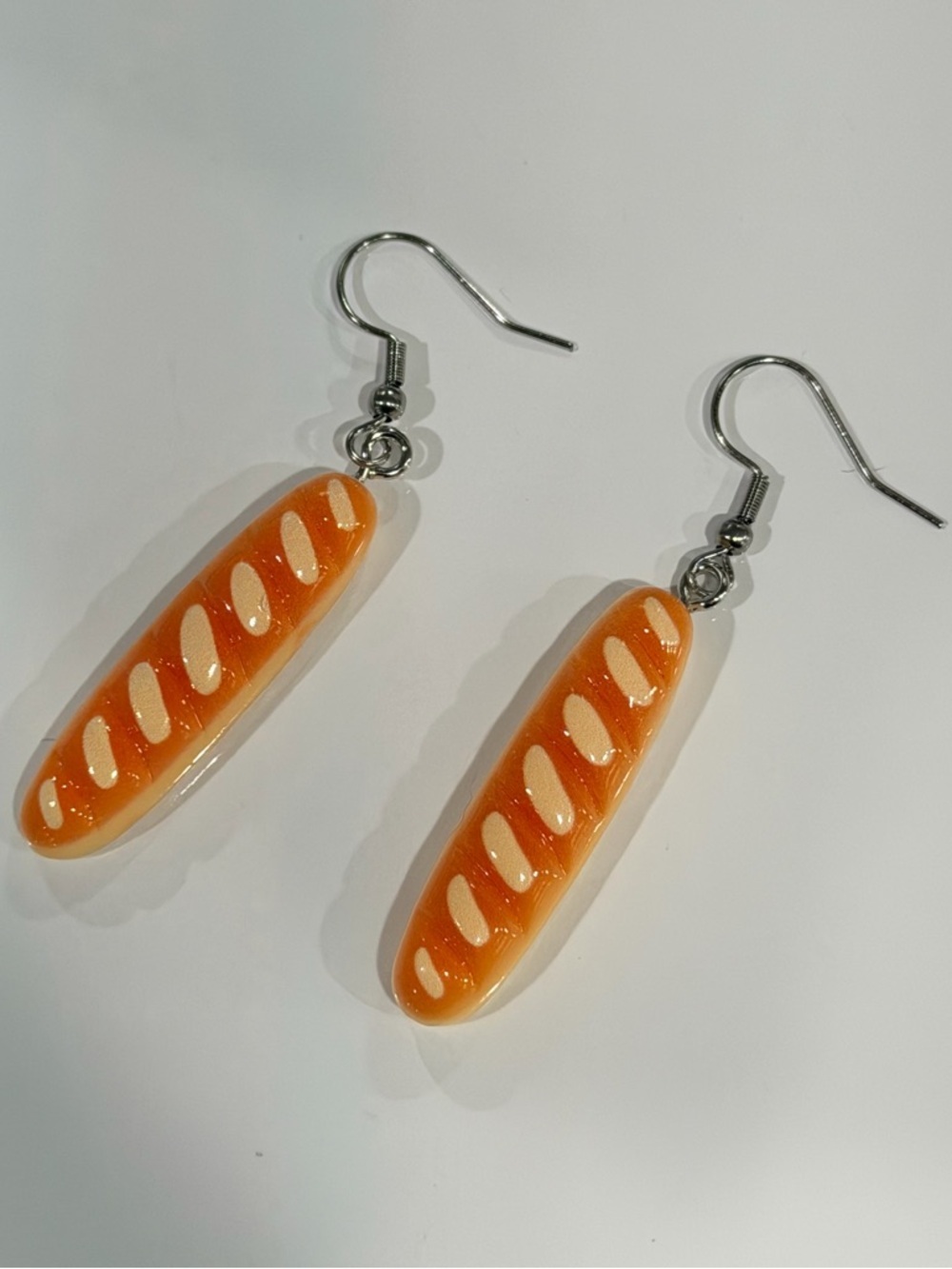 ✨ 5 for $30 Earring Bar ✨• French Baguette Earrings • Kawaii Fun Food Jewelry
